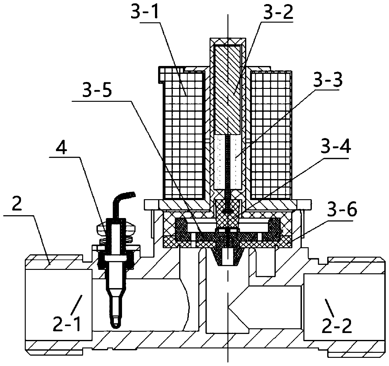 Electric check valve and zero cold water control system comprising same