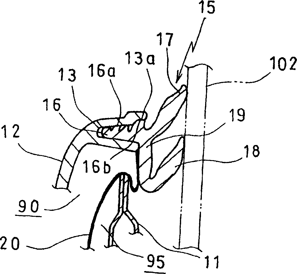 Car door structure and noise insulation sheet