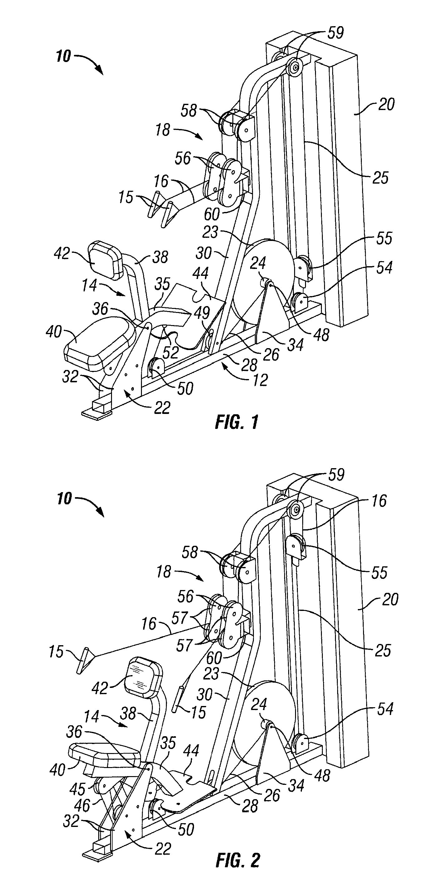 Exercise machine with multi-function user engagement device