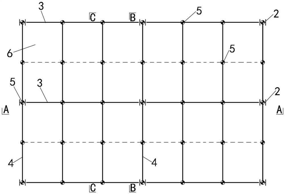 Structural system suitable for rapid reconstruction of venue and construction method of structural system