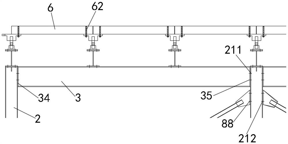 Structural system suitable for rapid reconstruction of venue and construction method of structural system