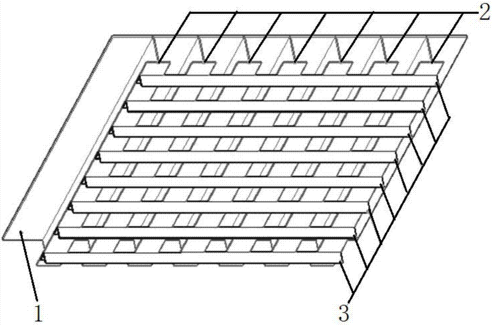 Orthotropic steel bridge deck structure with transverse straining beam