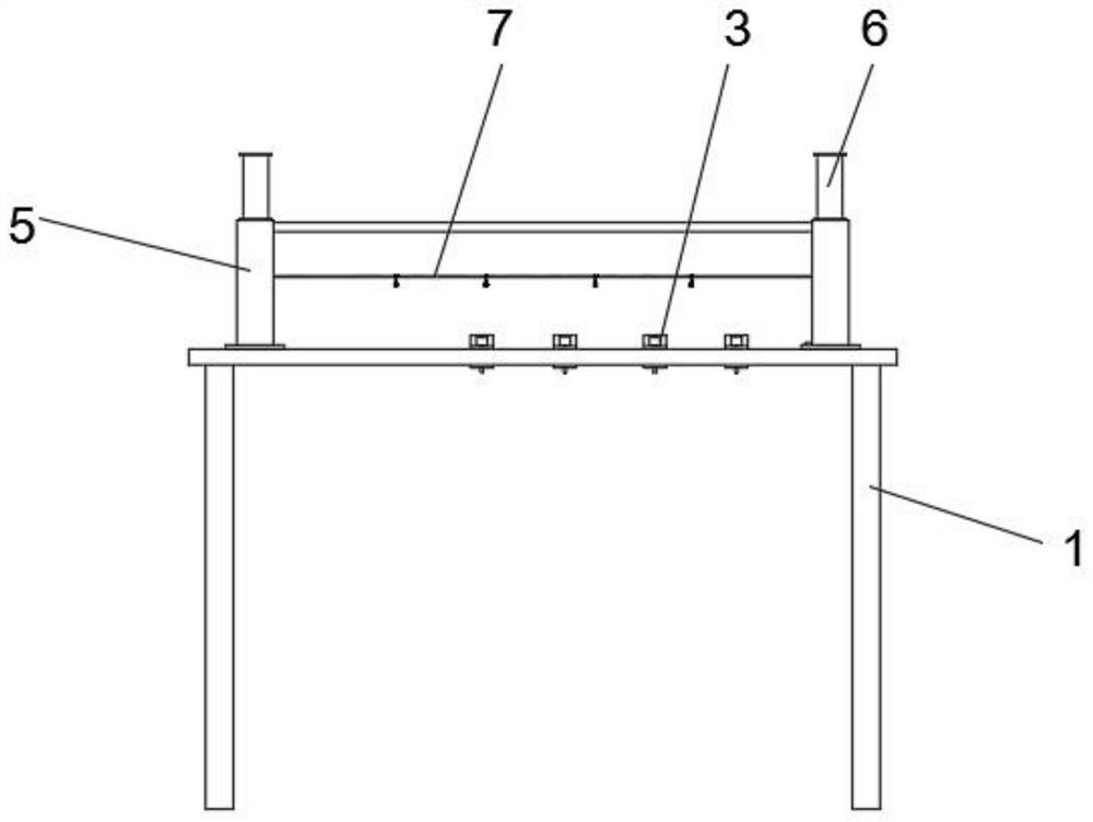 A cutting device for a forming processing system for packaging cartons