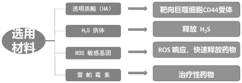 Preparation method and application of ROS-sensitive and H2S donor-responsive nano-micelle