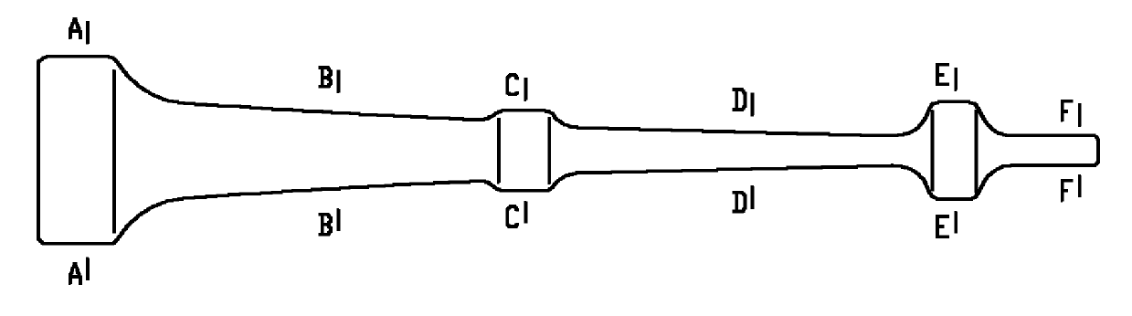 Die forging process and special die for final stage blade of large half-RPM (Revolution per Minute) nuclear turbine