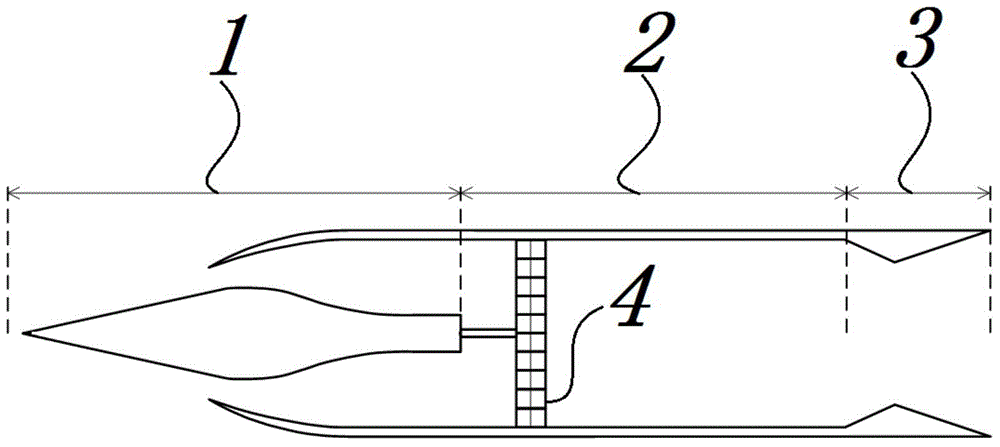 Radial air inlet distortion restraining grating of ramjet engine and designing method of radial air inlet distortion restraining grating