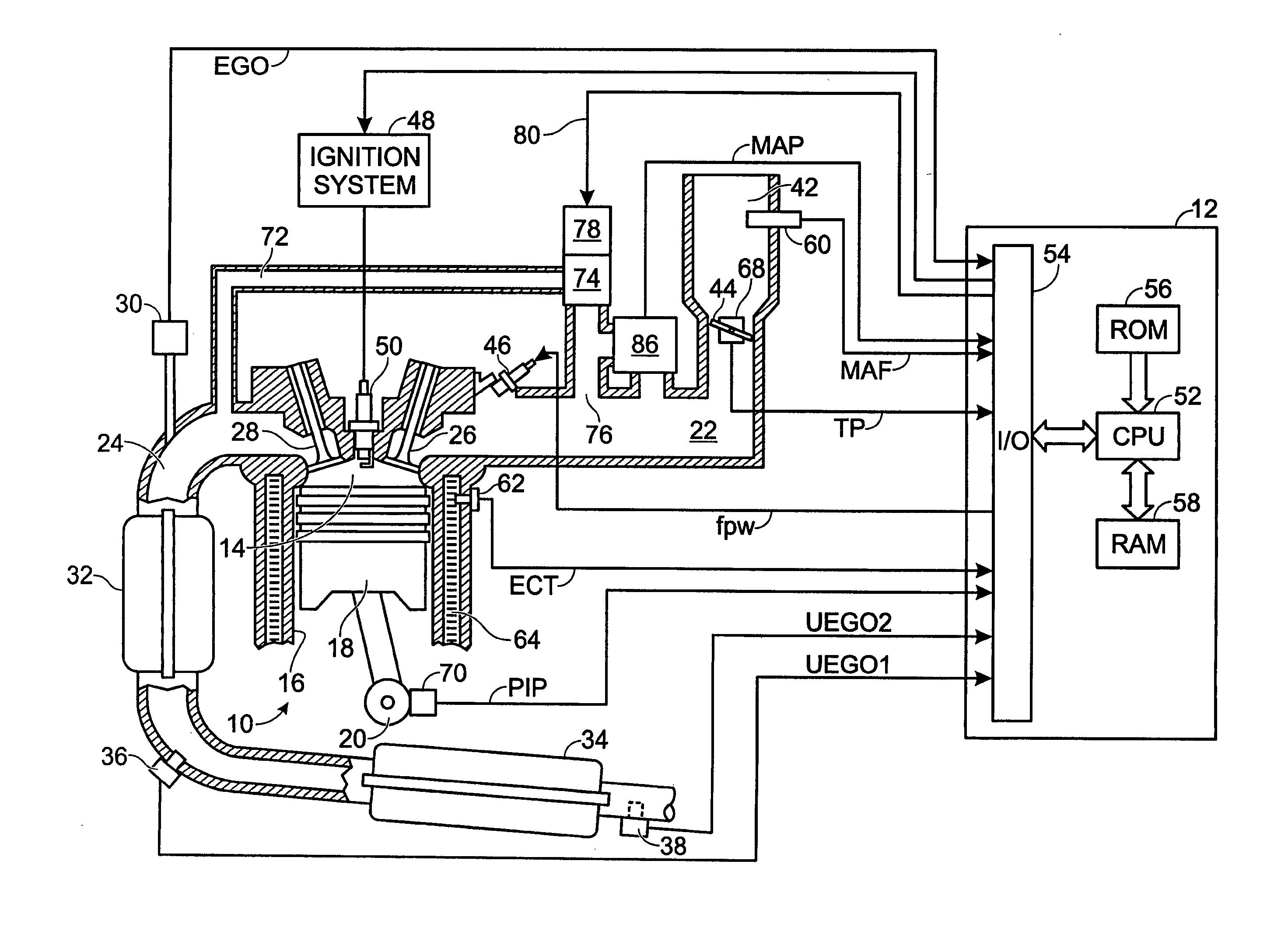 System and method for determining a NOx storage capacity of catalytic device