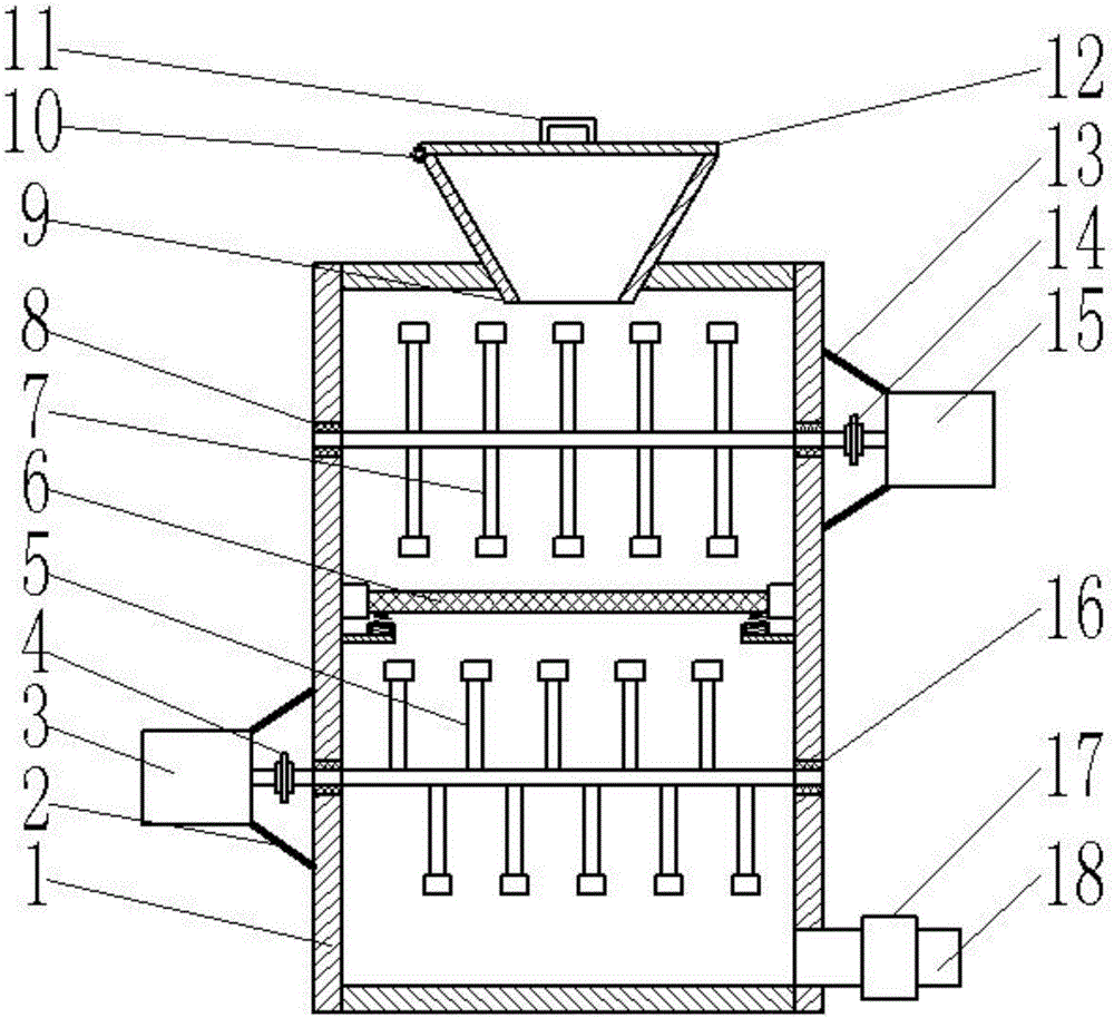 Feed premixing device capable of filtering