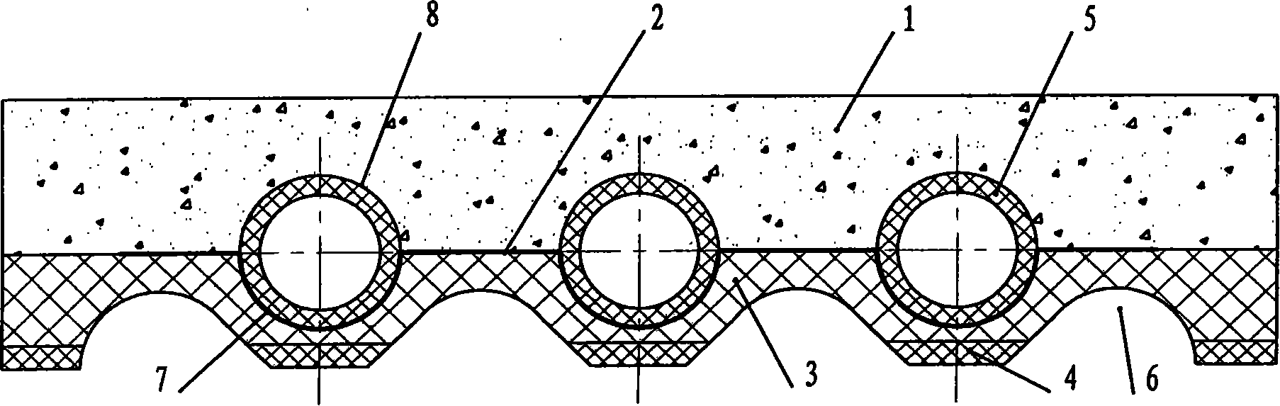 Assembly type ground radiation heating installation