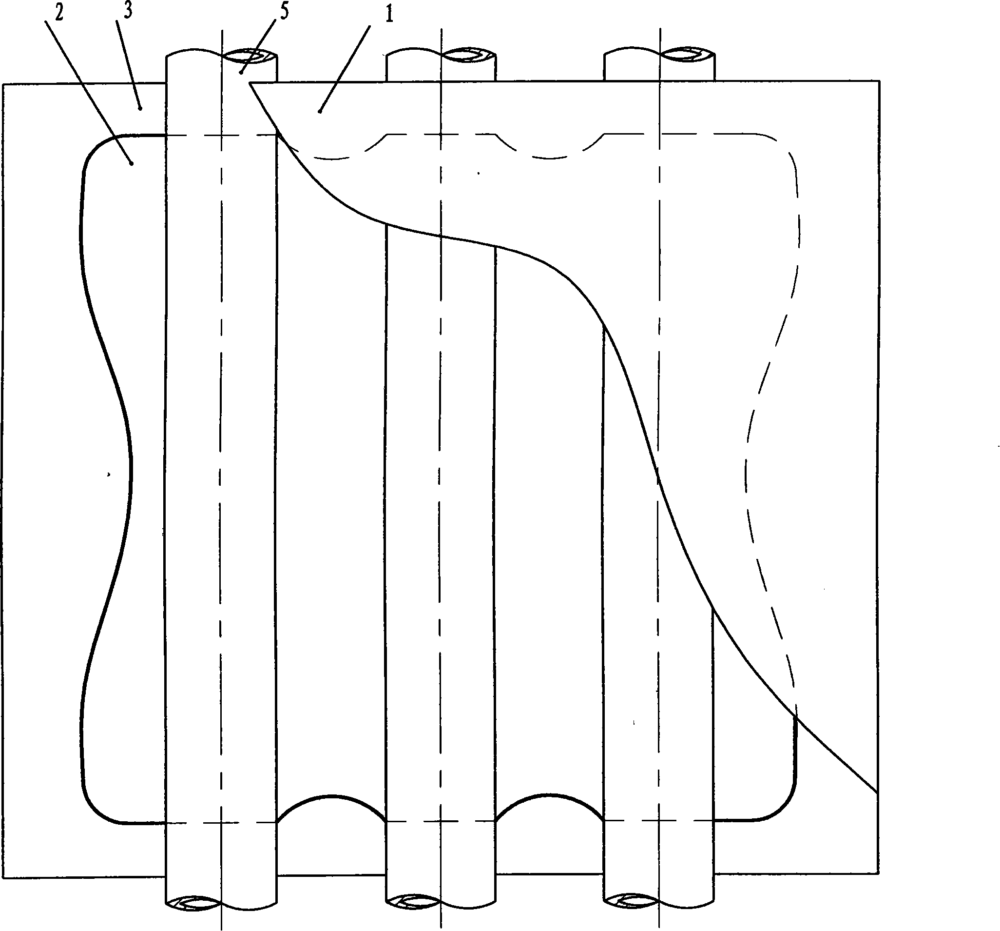 Assembly type ground radiation heating installation