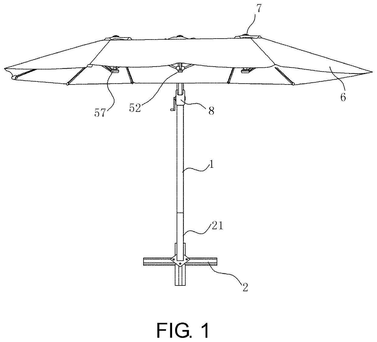 Cantilever umbrella