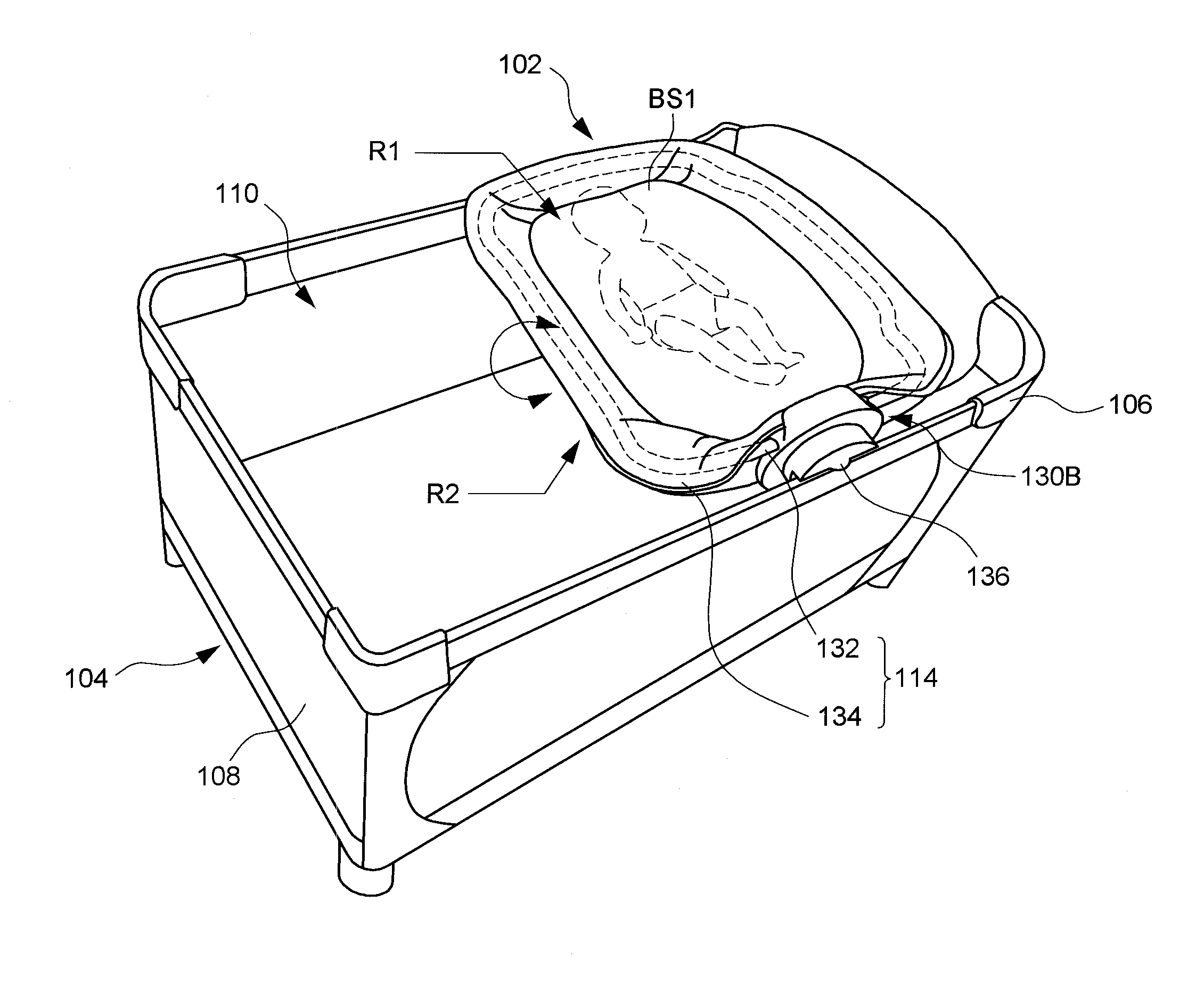 Child Holding Accessory Suitable for Use with a Play Yard