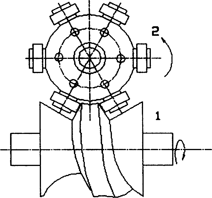 Arc surface calibratkon cam mechanism and its processing method