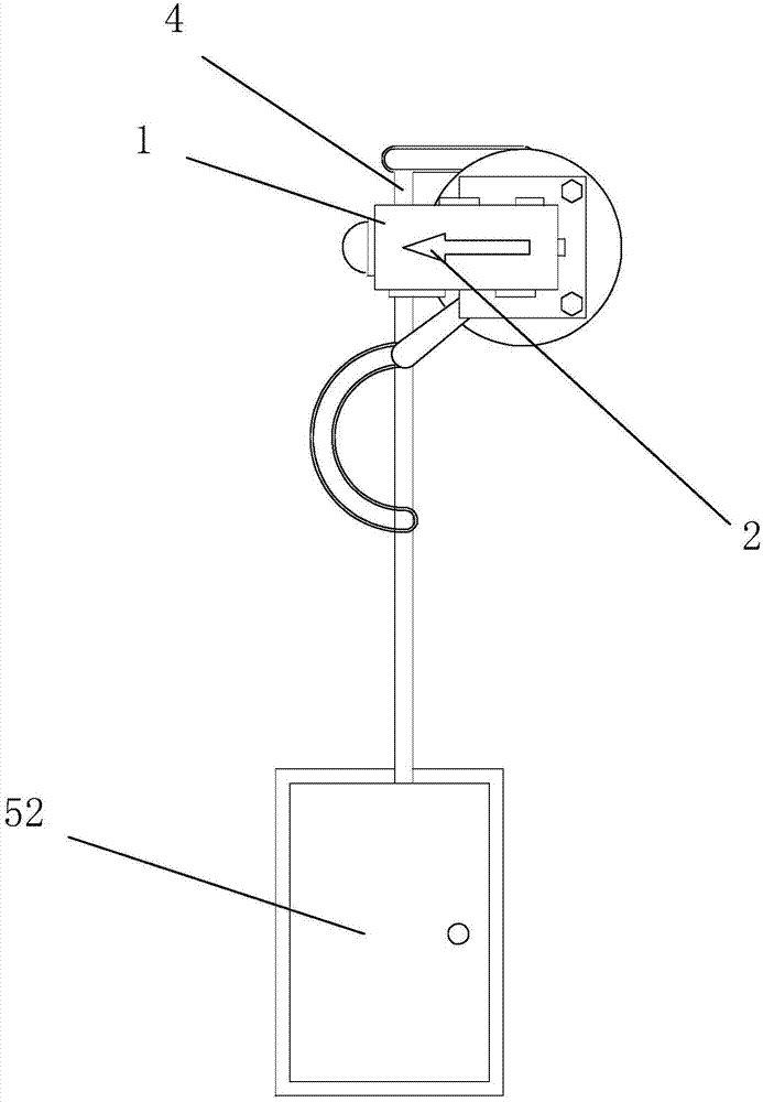 Emergency lamp with angle capable of being rotated conveniently