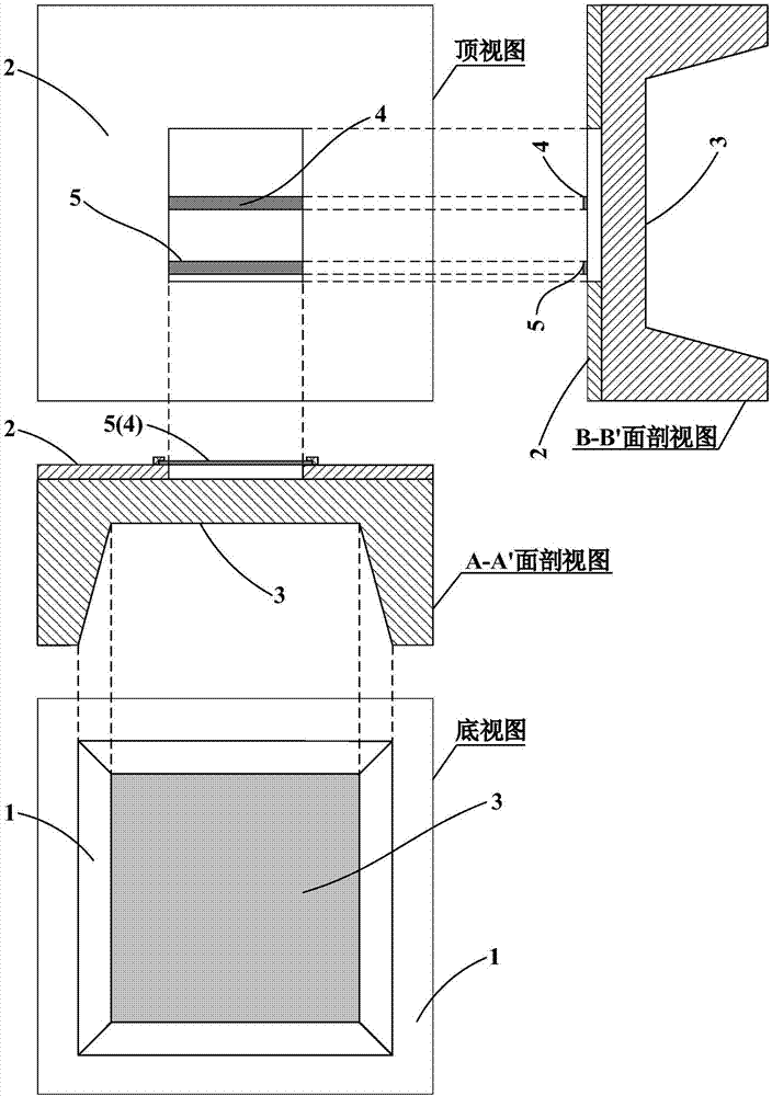 Pressure sensor with double graphite resonant beams