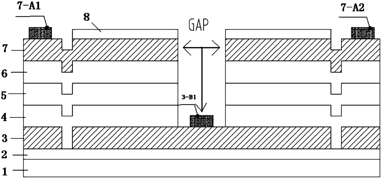 Inorganic full-solid-state electrochromic device with quick responsiveness and preparation method