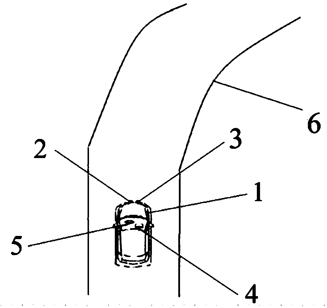 Vehicle fork road segment detection device and detection method