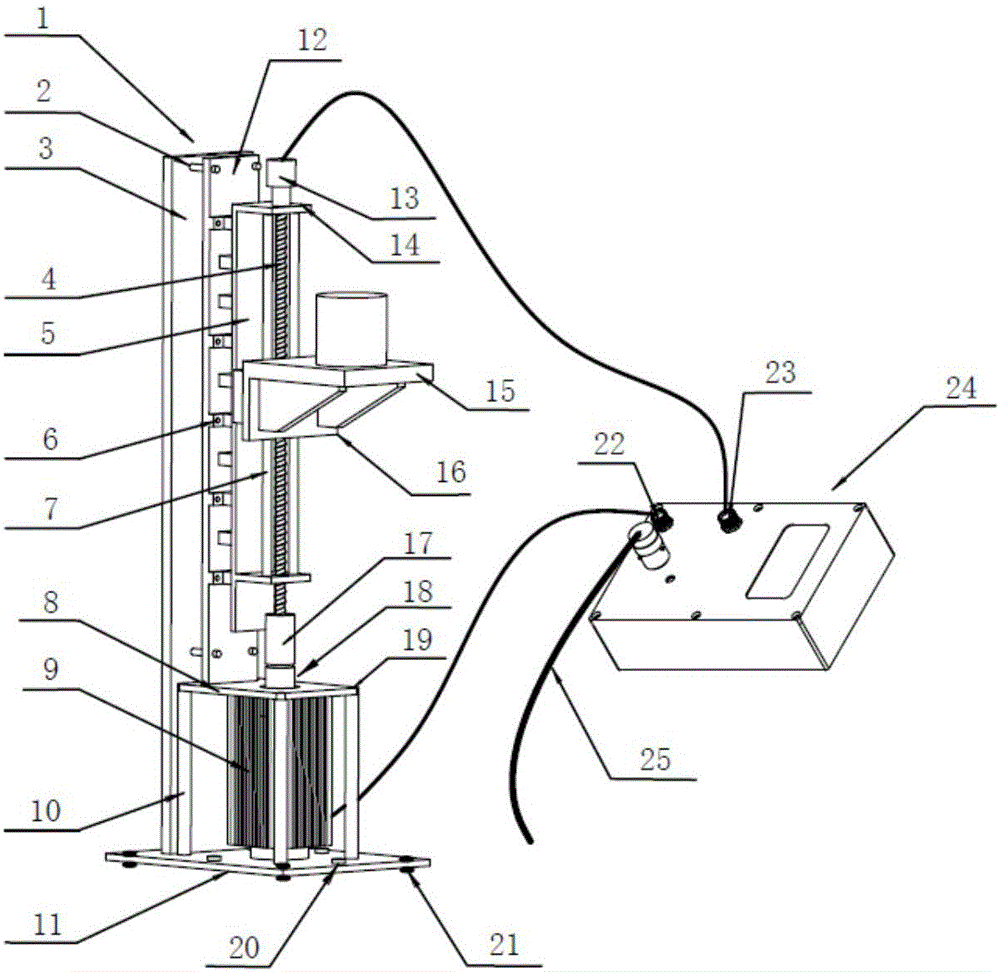 Stepper motor based feedback-control vibrating table