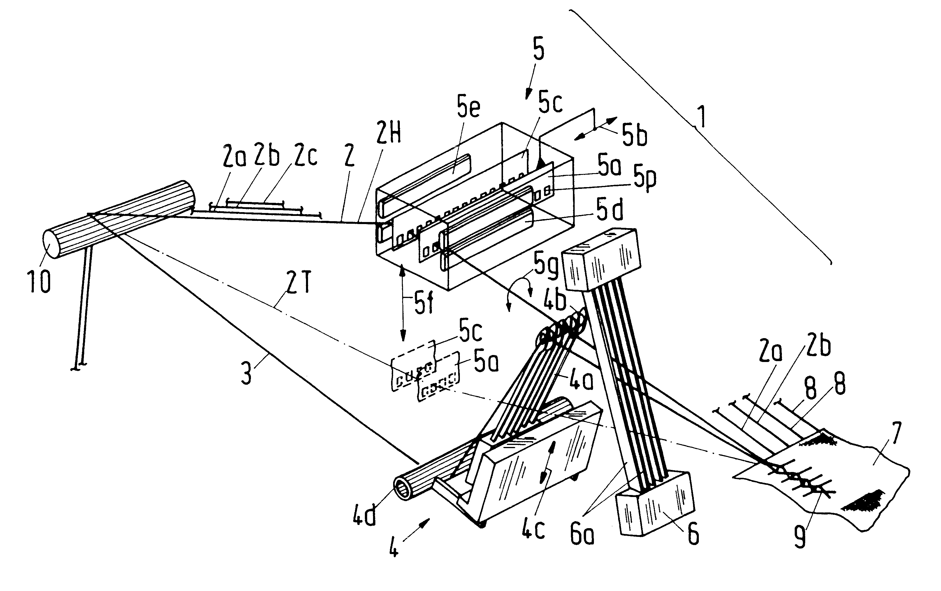 Apparatus for forming a leno weave