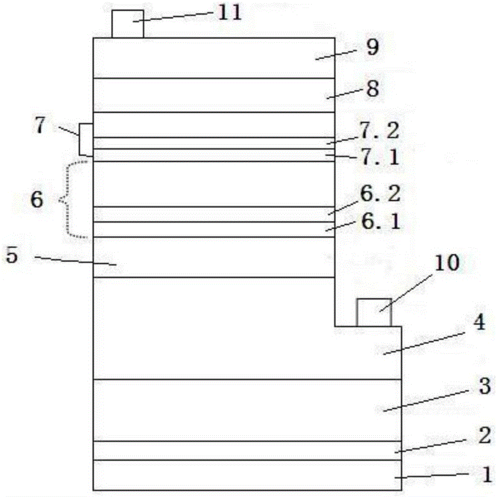 Growing method for light-emitting composite layer, and LED epitaxial structure comprising light-emitting composite layer