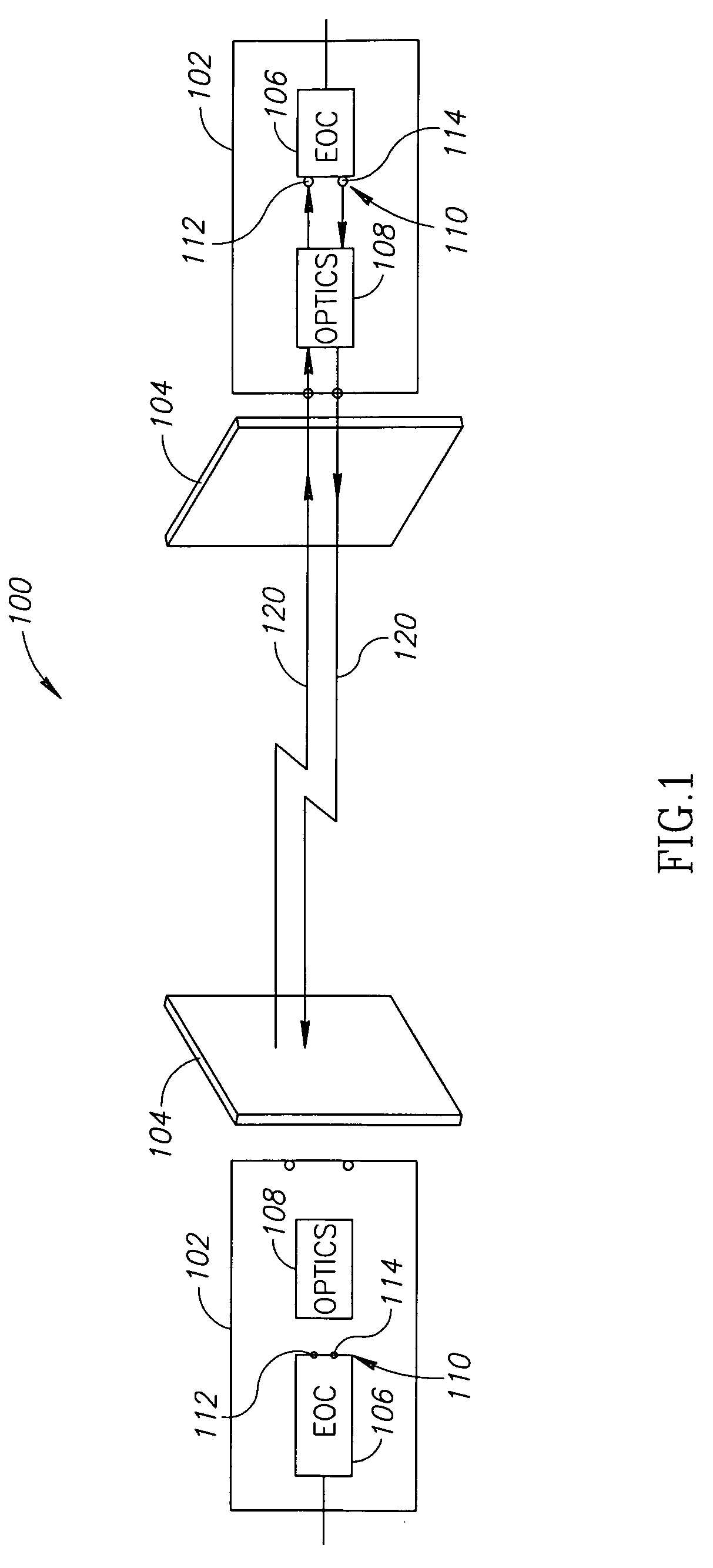 Miniature optical free space transceivers