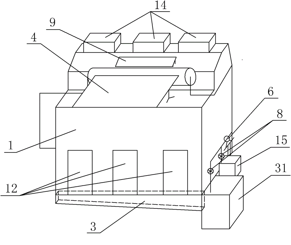 Ecological composting device for organic garbage