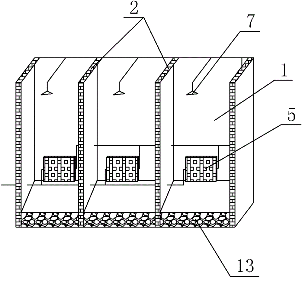 Ecological composting device for organic garbage