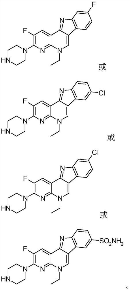 Isorcryptolepine analogue prepared by taking enoxacin as raw material as well as preparation method and application of iso-cryptolepine analogue