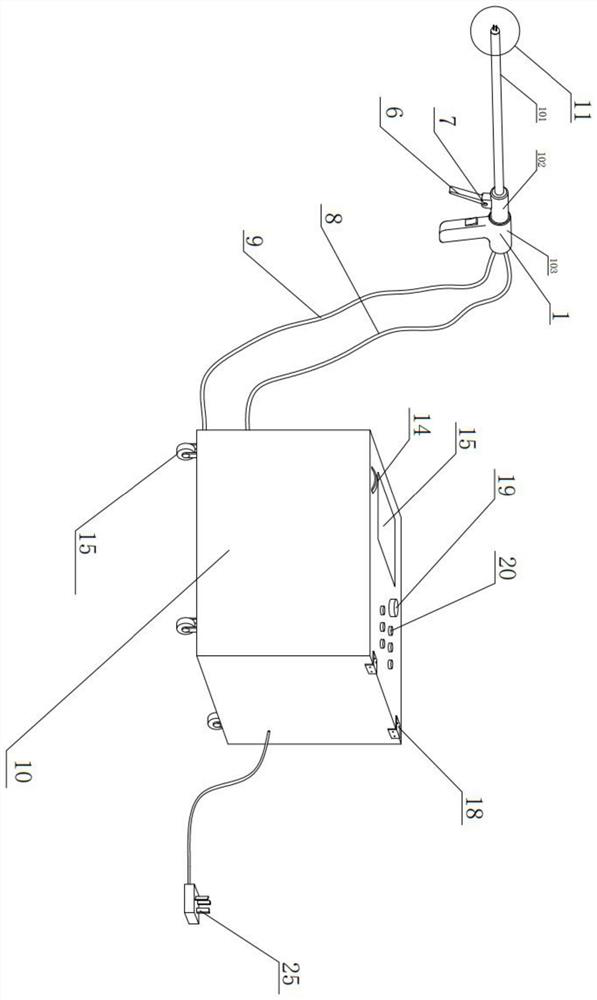 Auxiliary instrument for treating gout under arthroscope