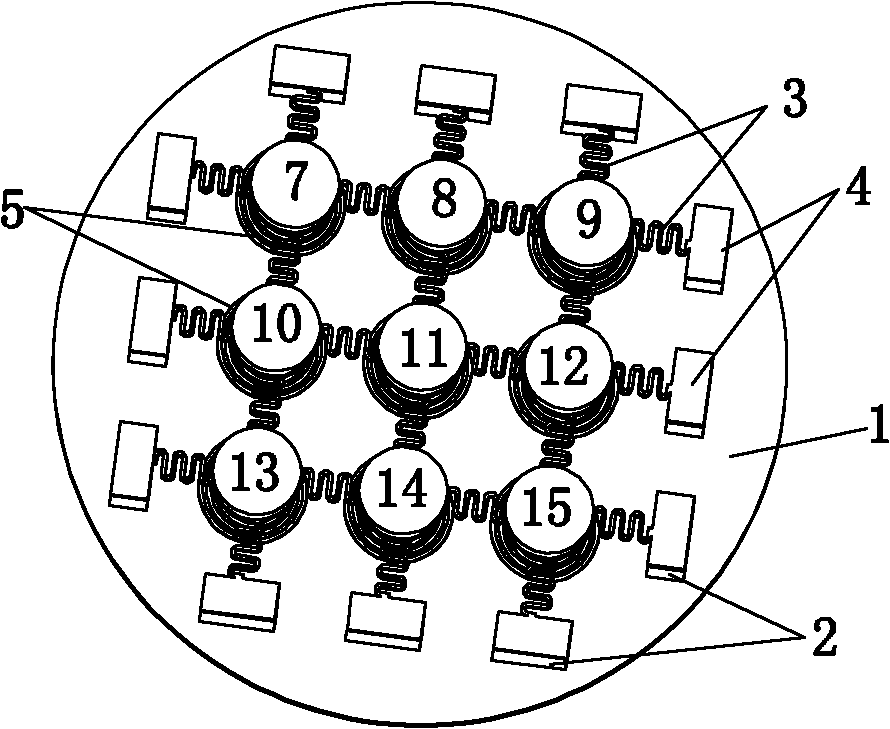 Miniature electromagnetic broadband vibration energy harvester based on permanent magnet assay