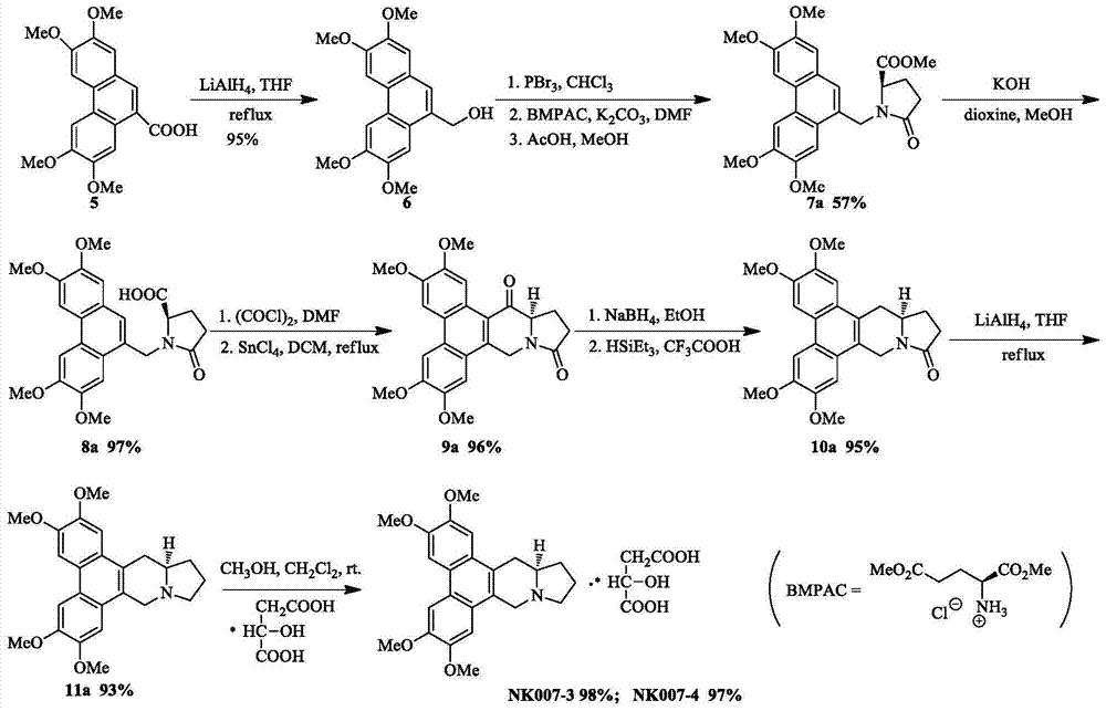 Two optically pure isomers of nk007 and their bactericidal applications