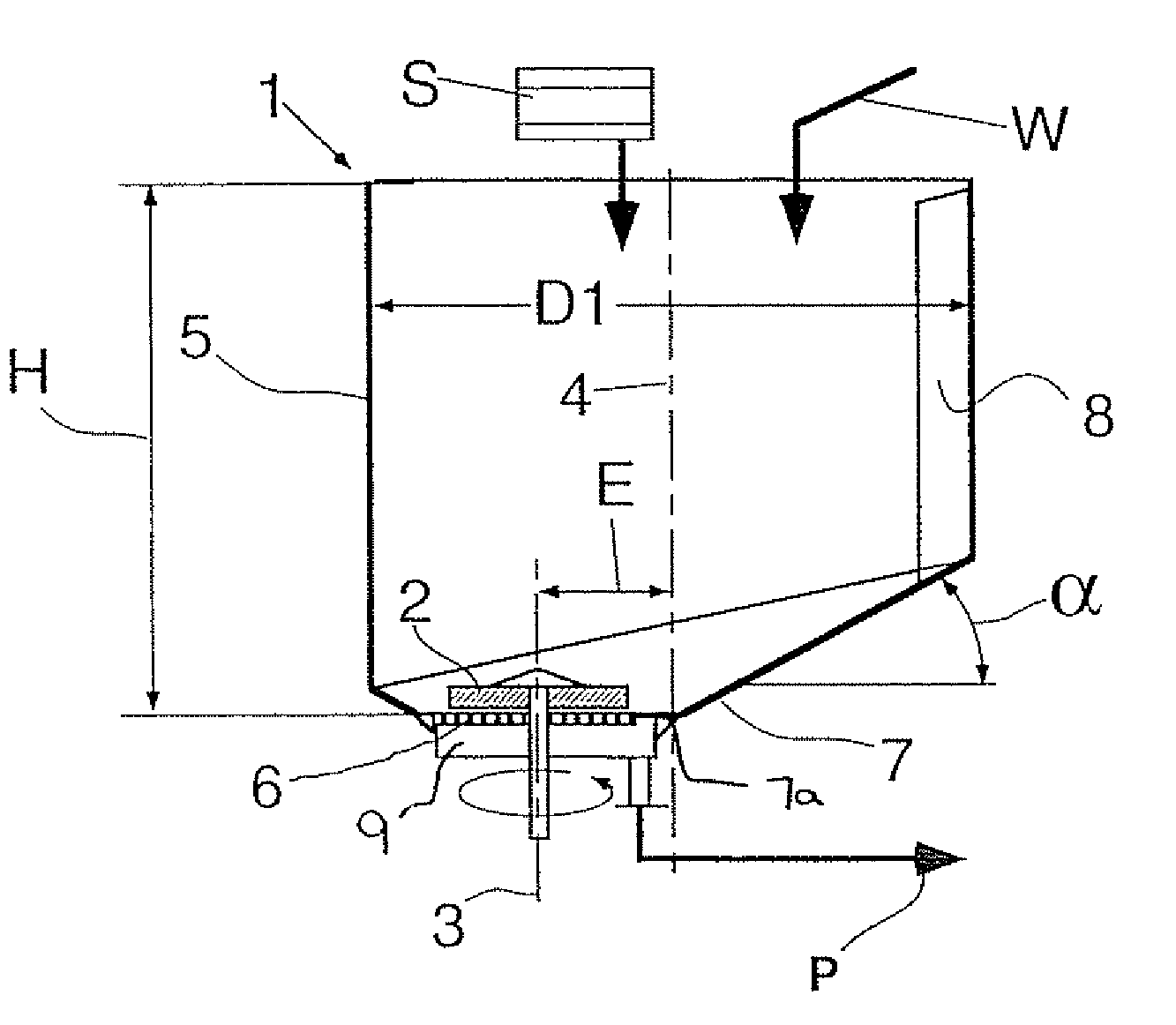 Pulper for pulverizing and suspending paper stock