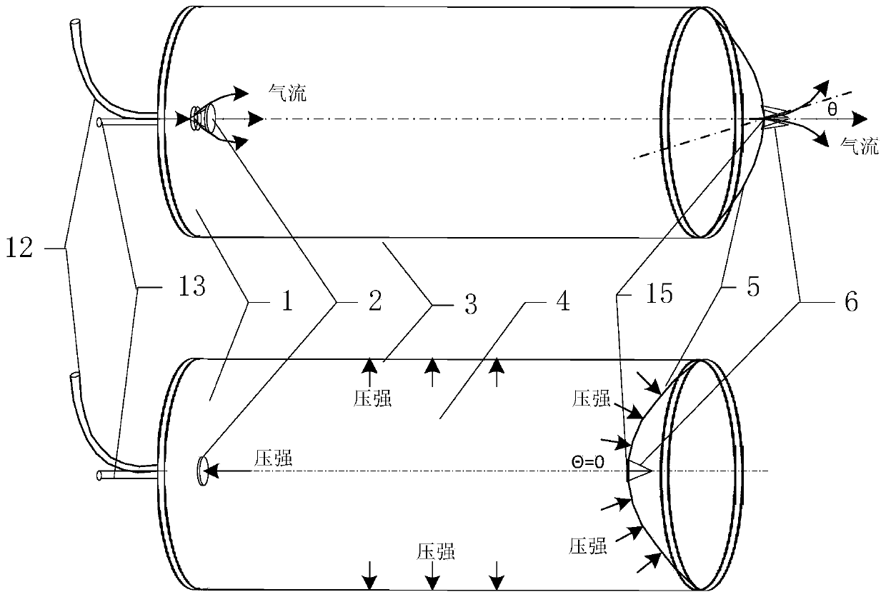 Heat sink with jumping diaphragm