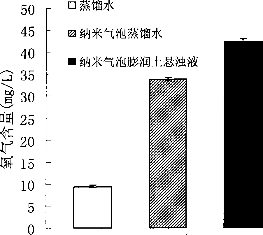 Method for repairing lake and anaerobic bottom mud by nano bubble