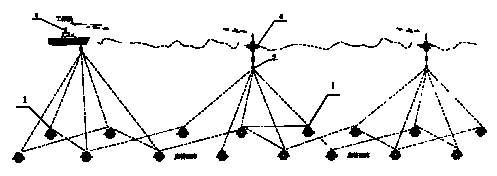 Quick and high-precision coordinate calibration method suitable for large-scale seabed transponder arrays