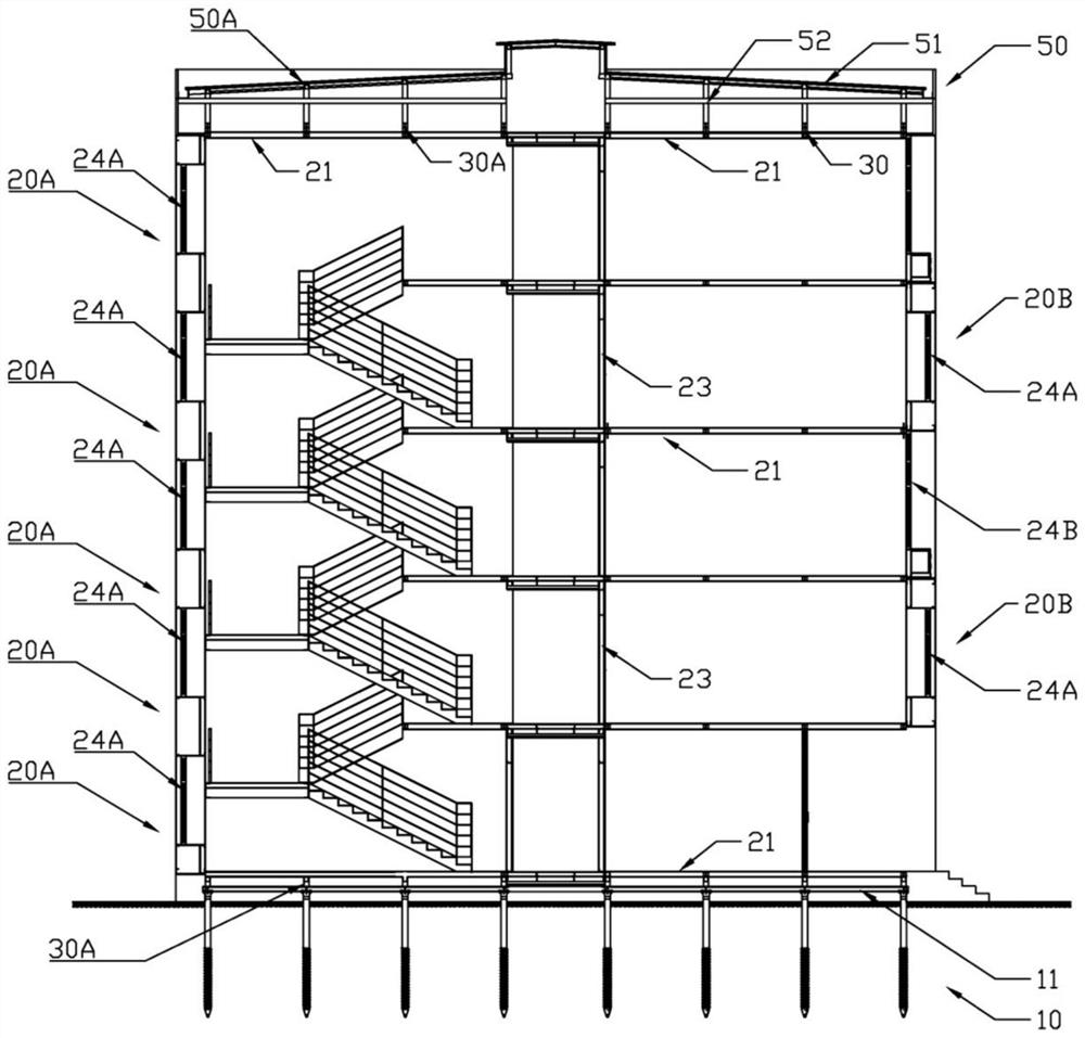 Modular integrally-assembled building system, building module units and connecting joints