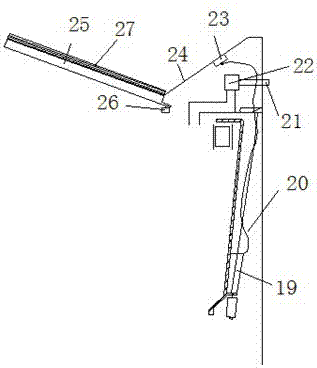 Root washing machine for washing soil at plant roots