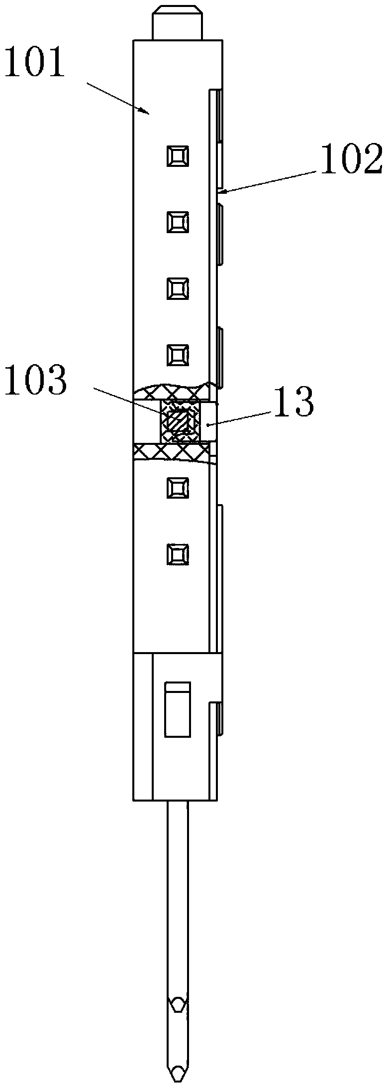 Contact module of high-speed electric connector and manufacture method of module