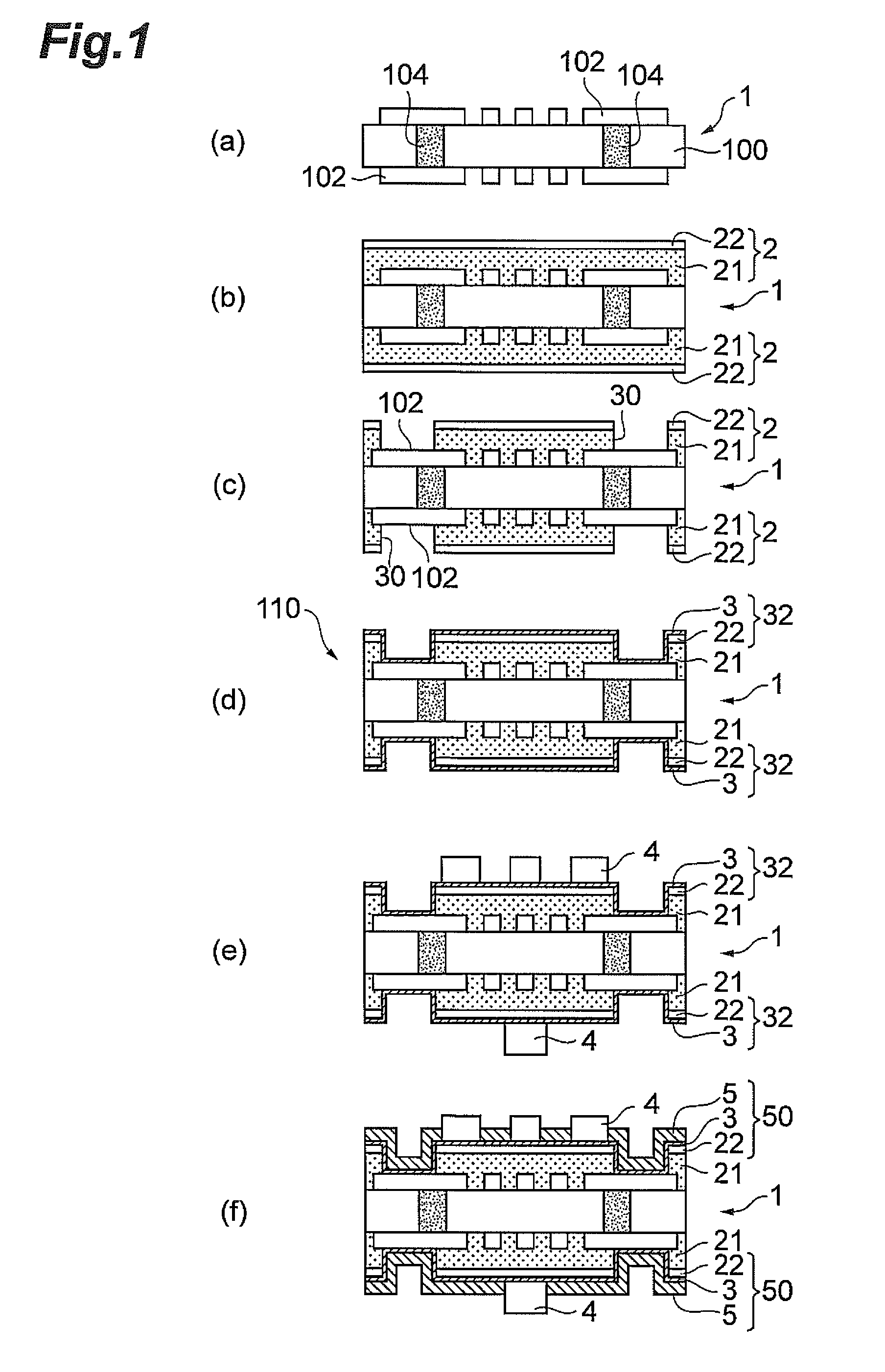 Substrate for mounting semiconductor chip and method for producing same