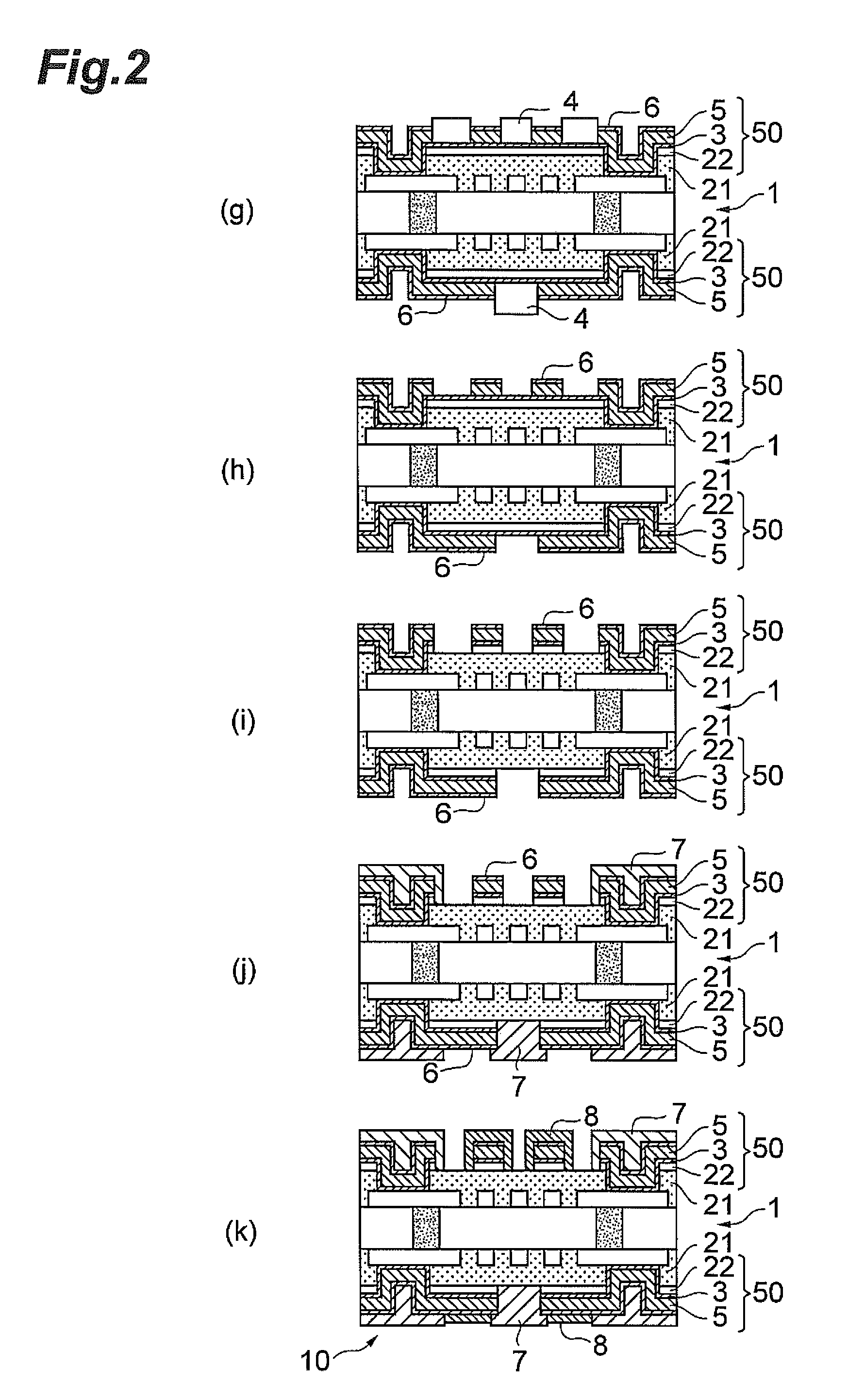 Substrate for mounting semiconductor chip and method for producing same