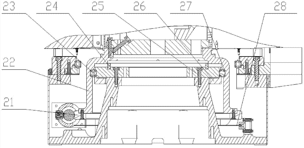 Hollow shaft goniometer device