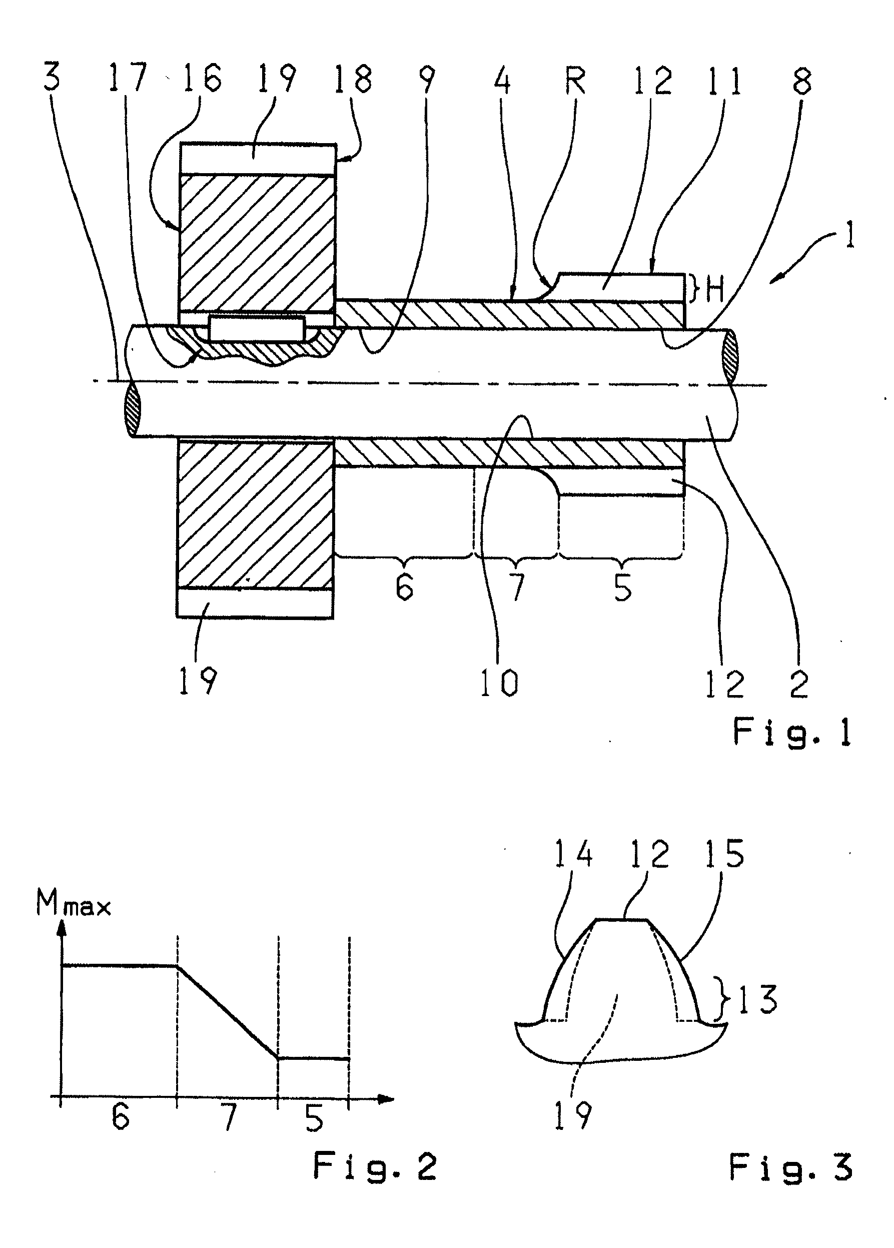 Shaft-gear connection