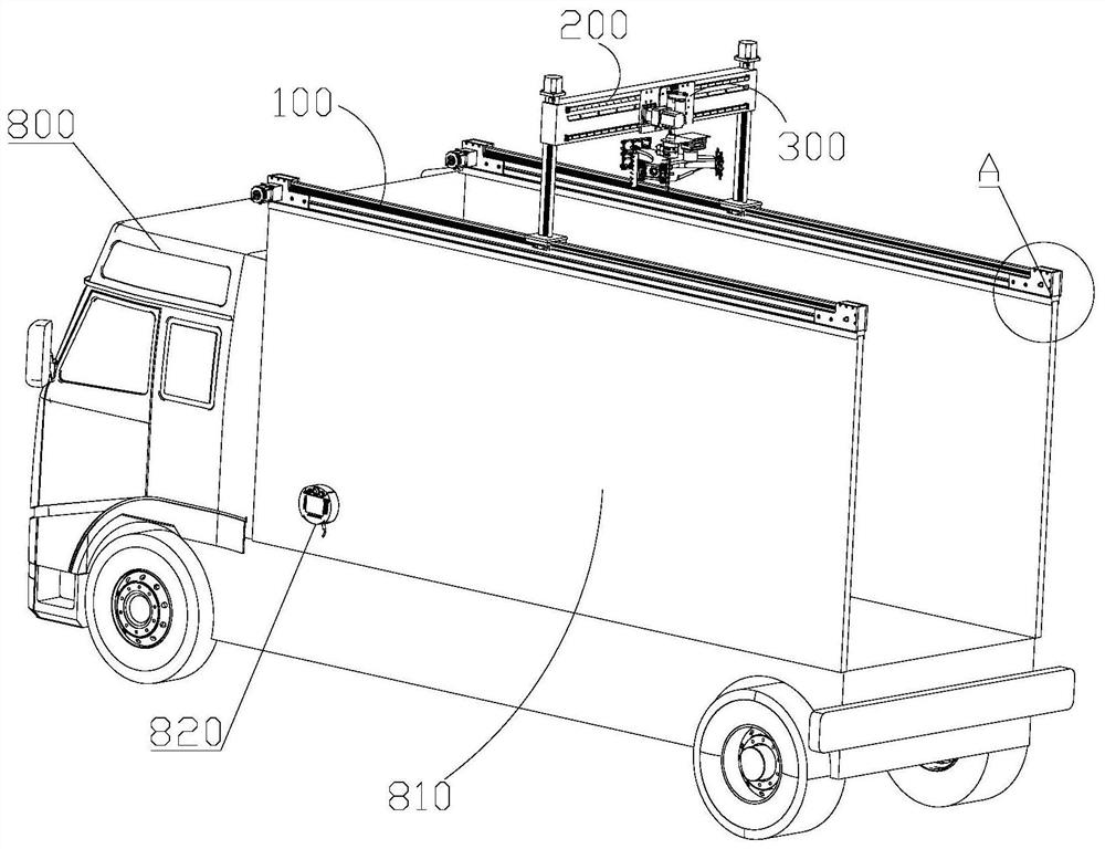 Truck with automatic loading device