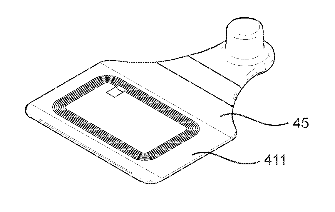 Device for identifying an animal and corresponding manufacturing device