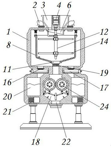 Brewing raw material cleaning and crushing integrated machine