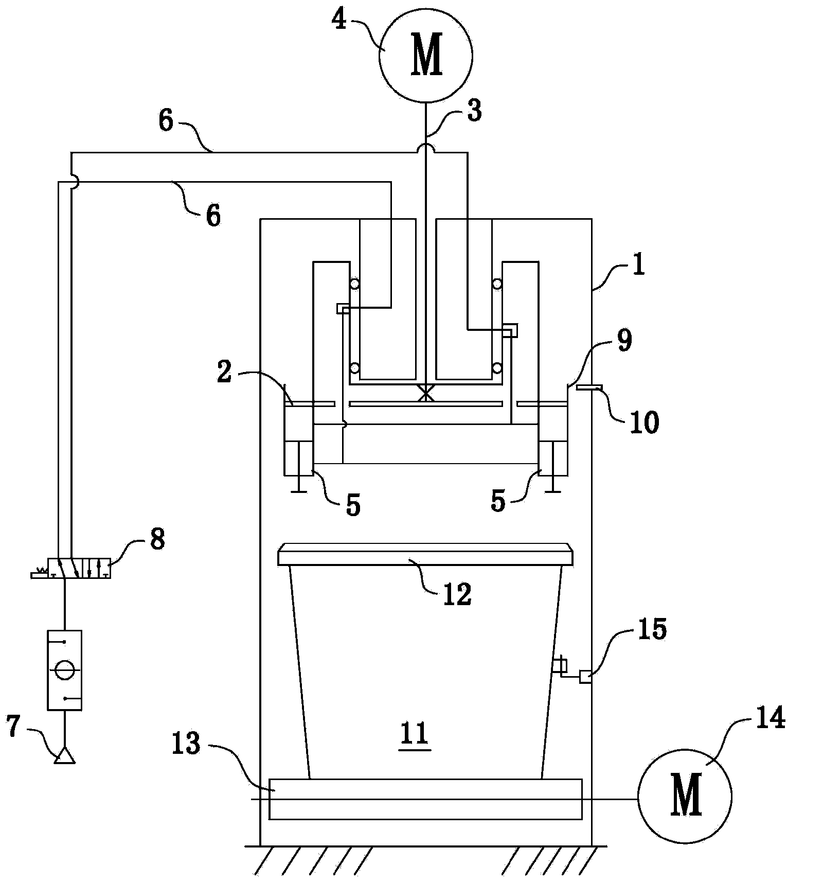 Automatic lid beating machine for sealing glue barrel