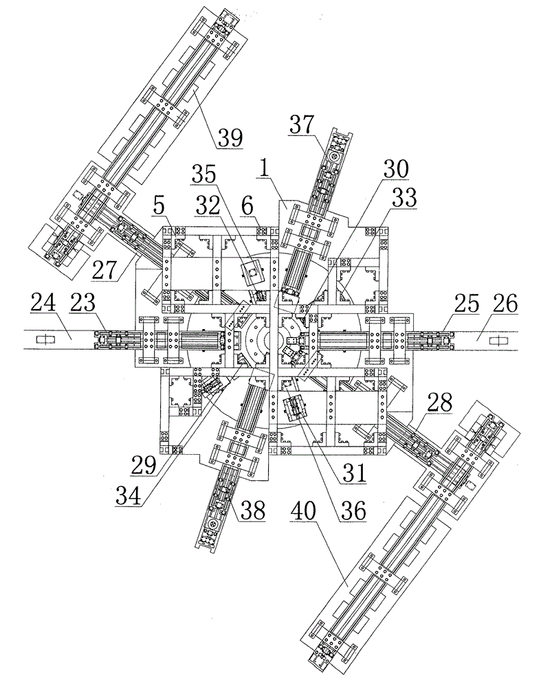 Test bed for testing comprehensive performance of LED modules