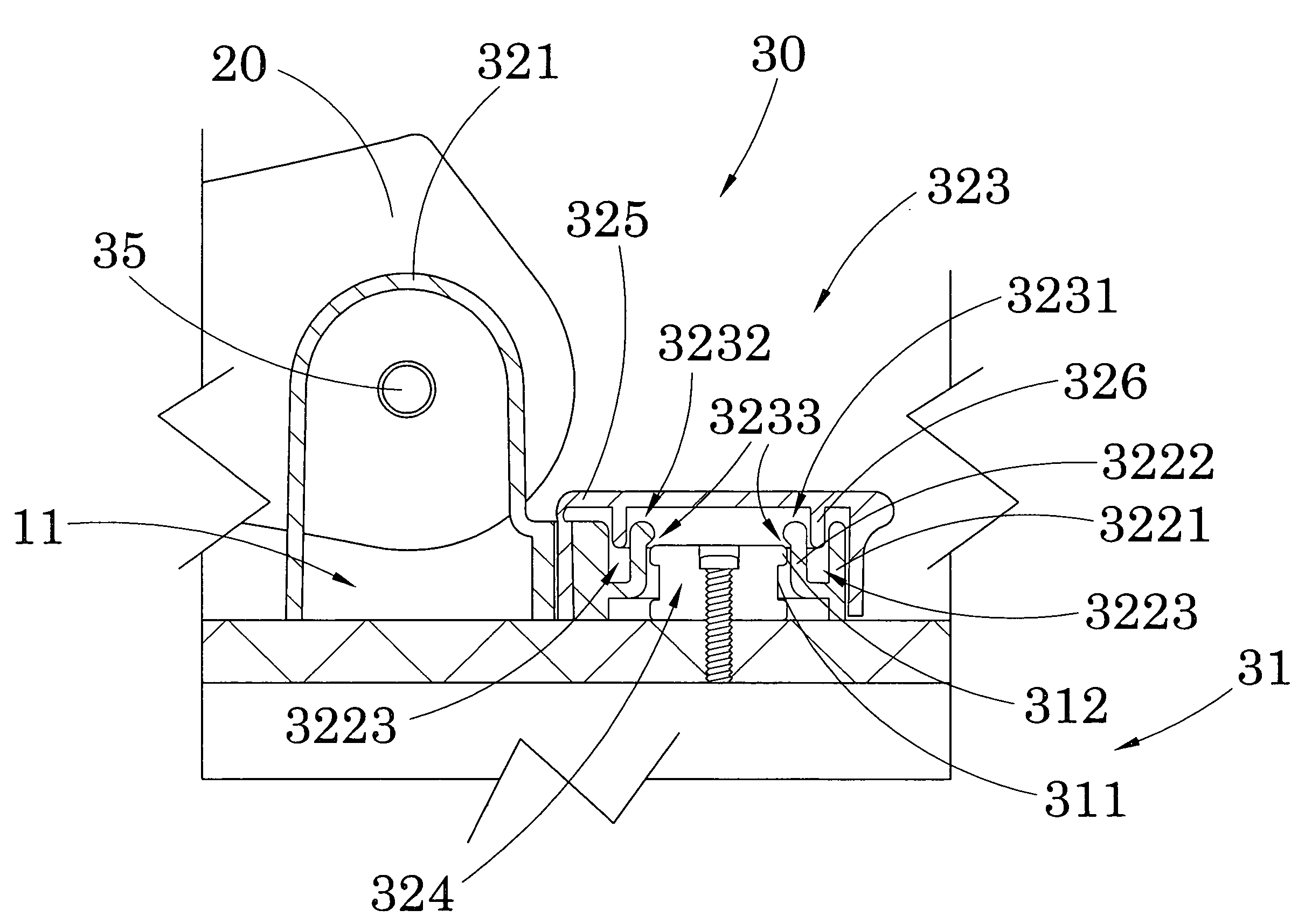 Hinge for toilet seat