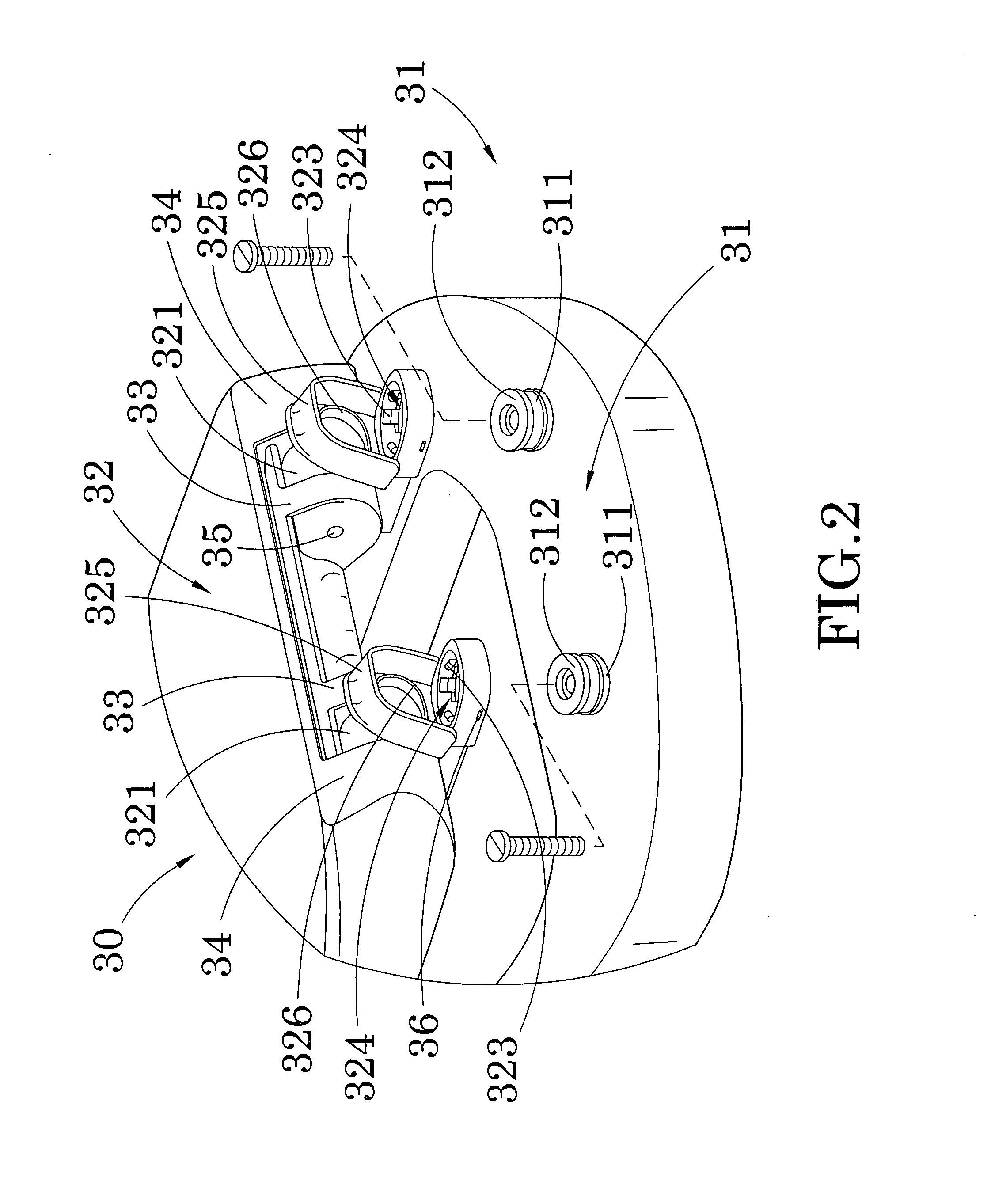 Hinge for toilet seat