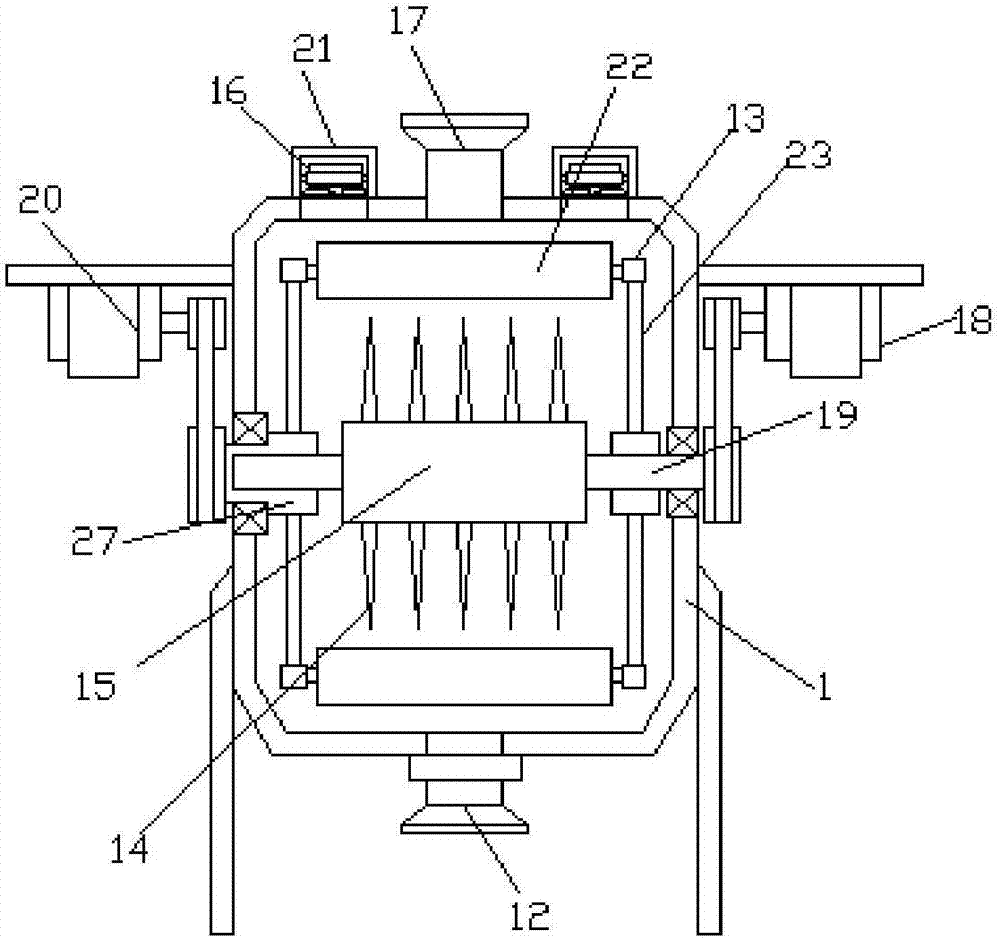 Processing device for corn straw returning